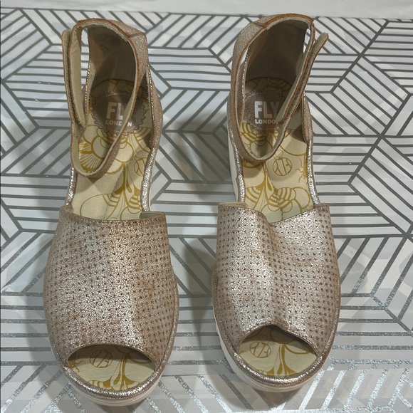 Fly London Shoes - Fly London Women's Metallic Espadrilles
